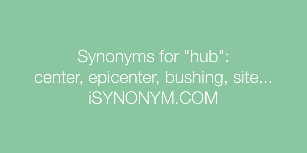 Synonyms hub