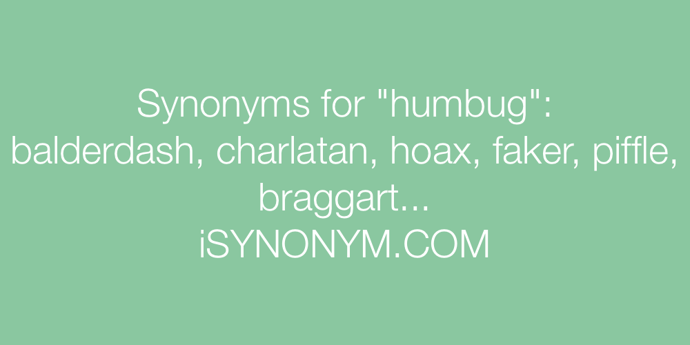 Synonyms humbug