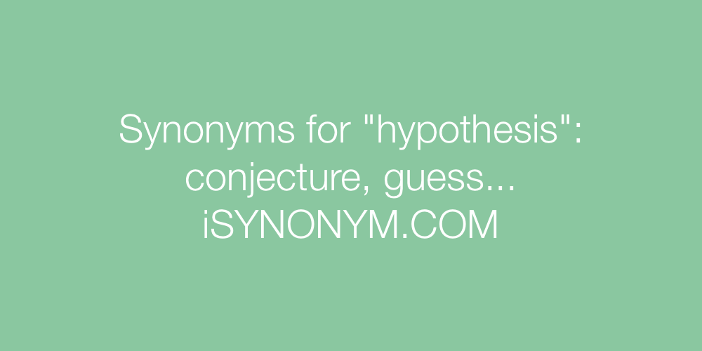 Synonyms hypothesis