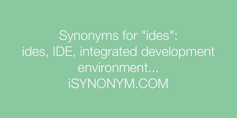 Synonyms ides