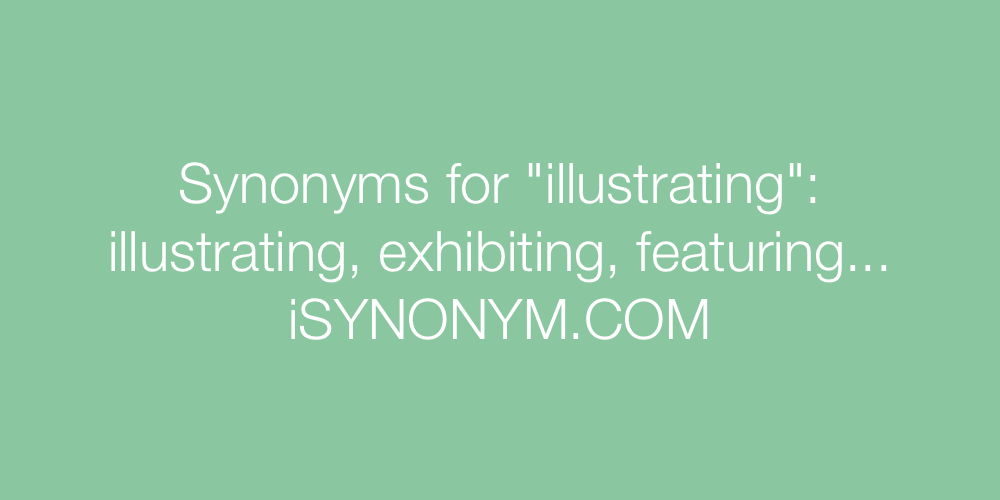Synonyms illustrating