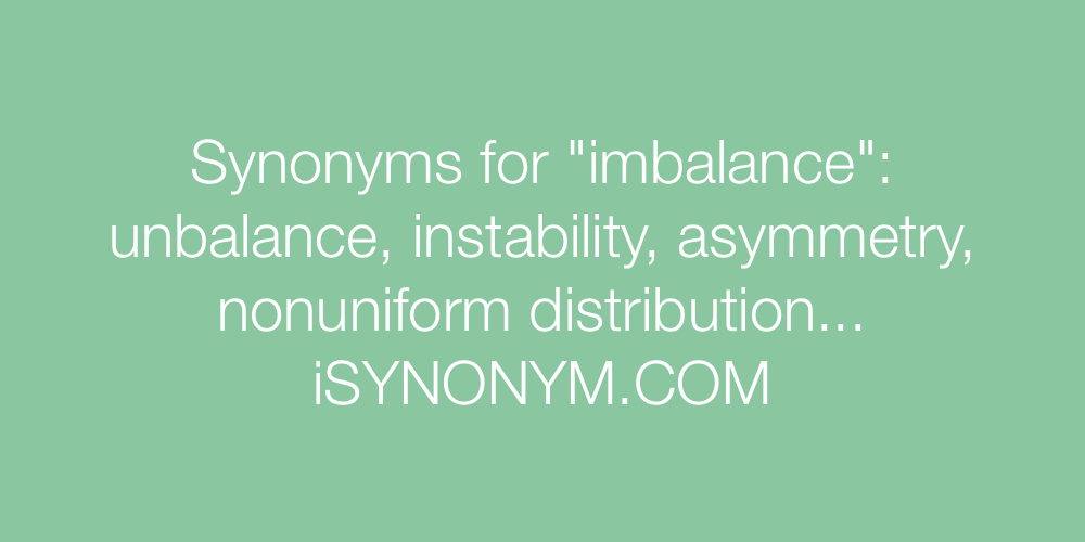 Synonyms imbalance