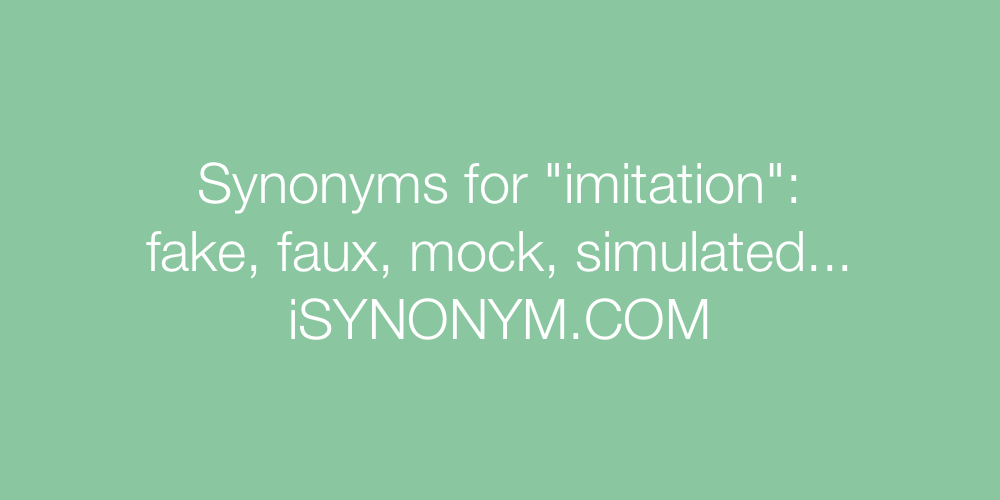 Synonyms imitation