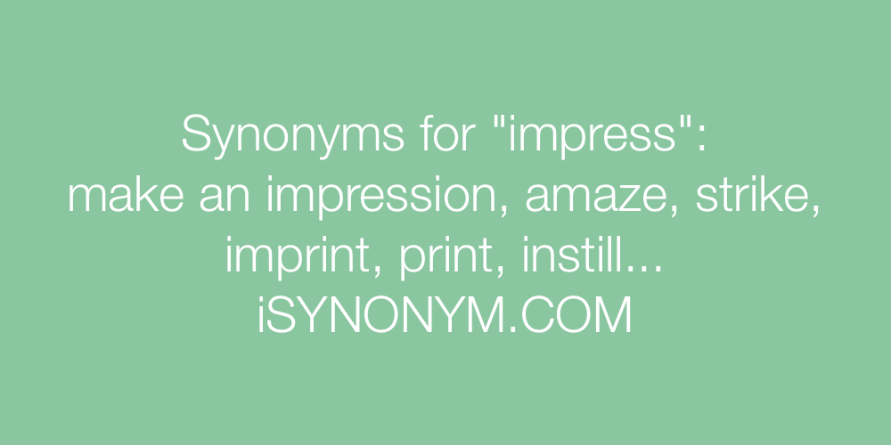 synonym for impression