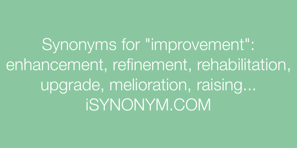 Synonyms improvement