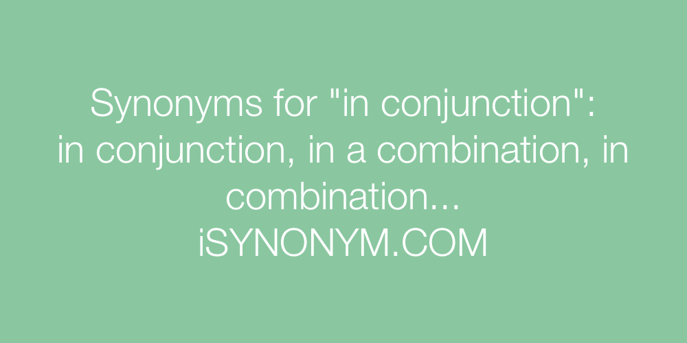 Synonyms in conjunction
