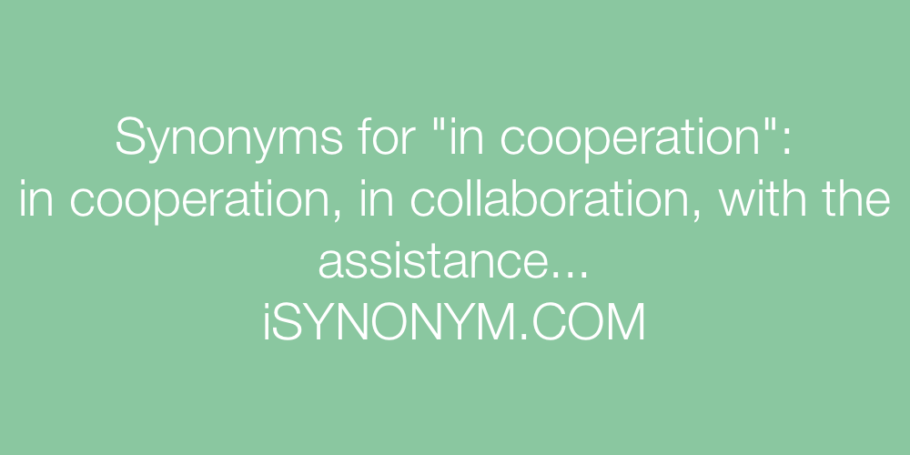 Synonyms in cooperation