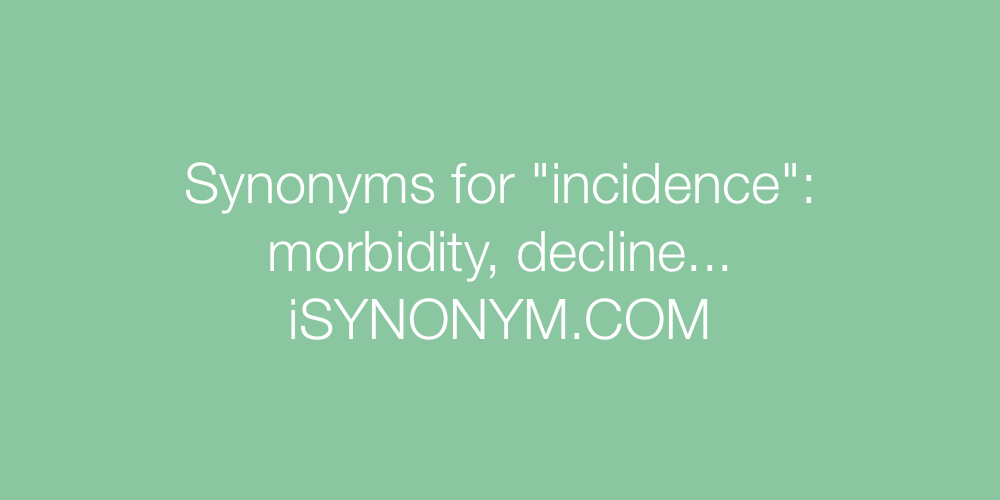 Synonyms incidence