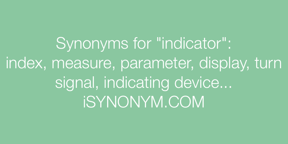 Synonyms indicator
