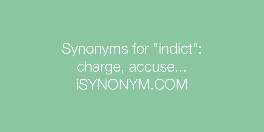 Synonyms indict