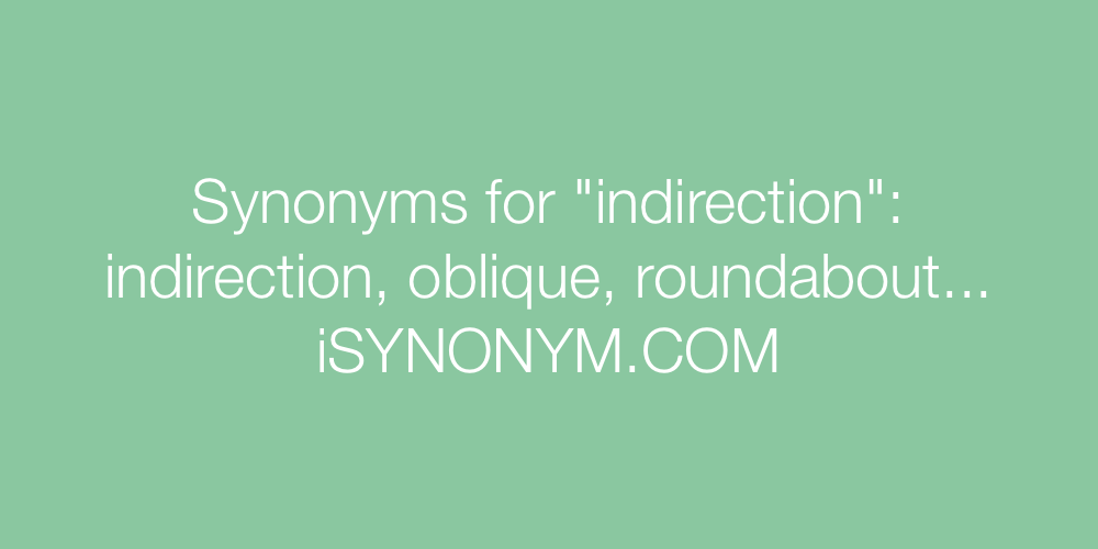 Synonyms indirection