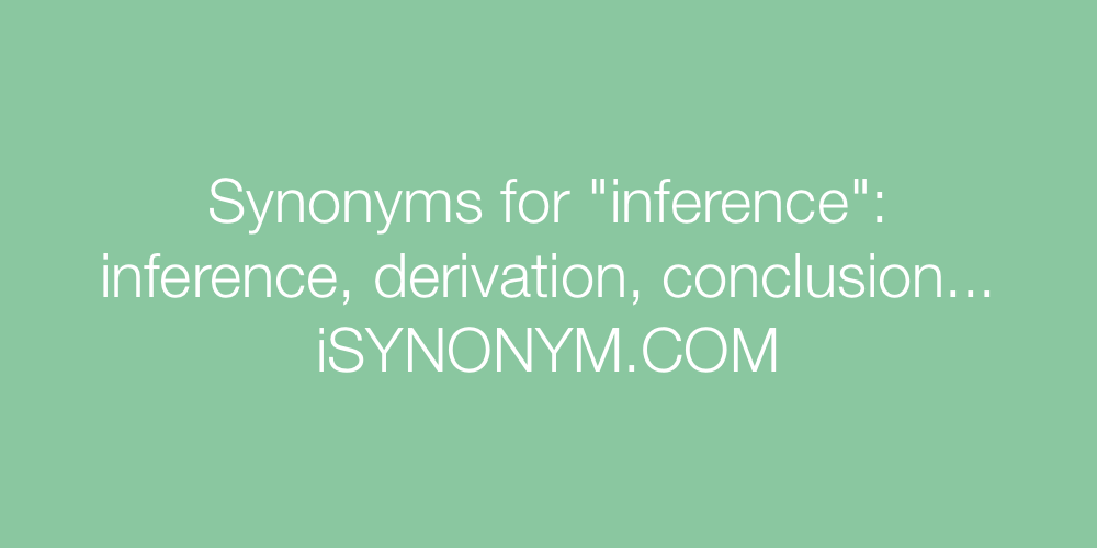 Synonyms inference