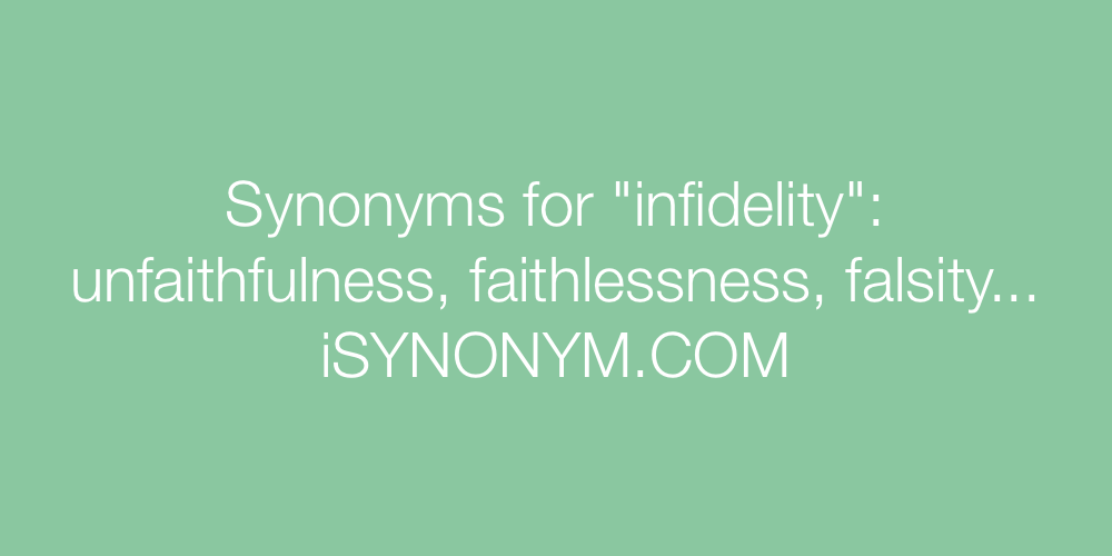 Synonyms infidelity