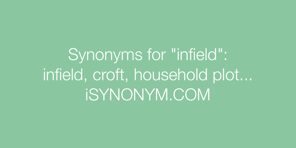 Synonyms infield