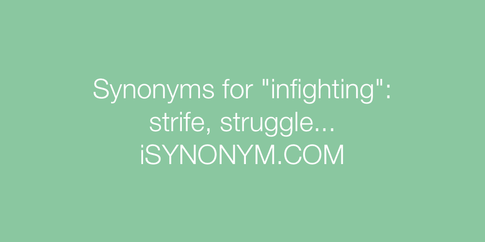 Synonyms infighting