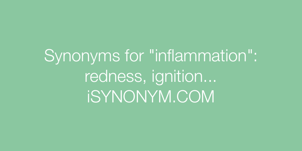 Synonyms inflammation
