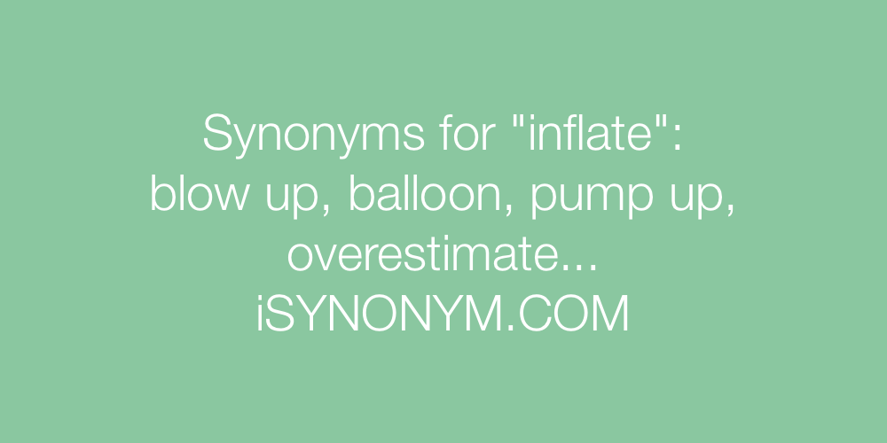 Synonyms inflate