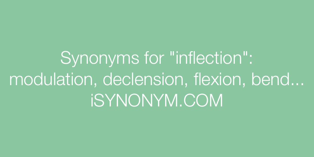 Synonyms inflection