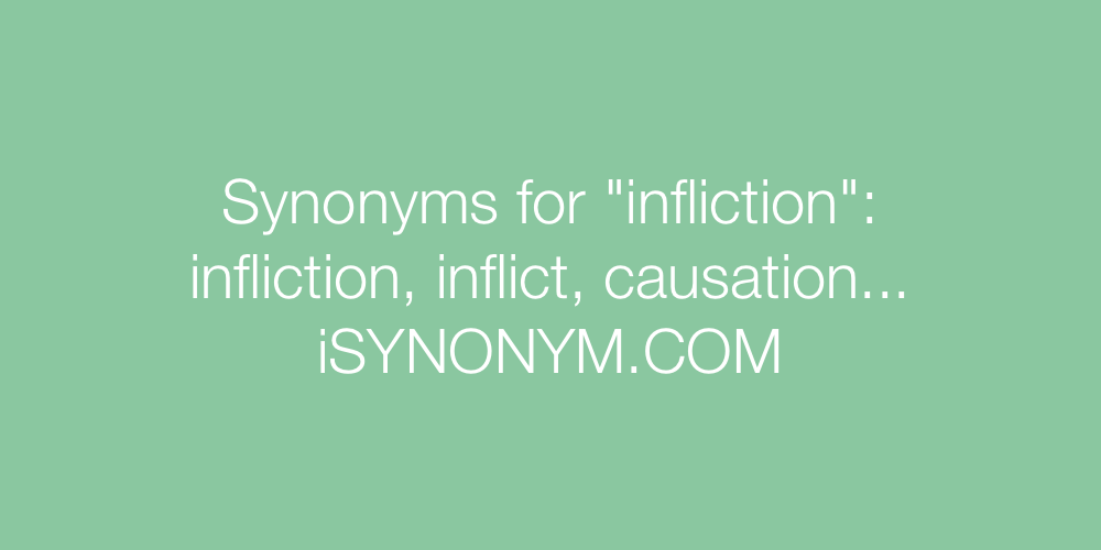 Synonyms infliction