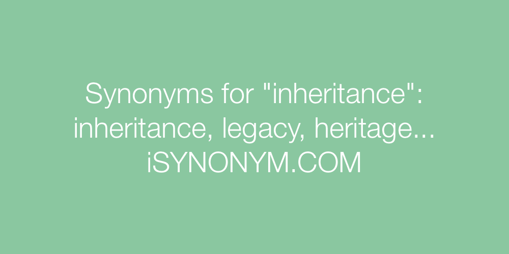 Synonyms inheritance