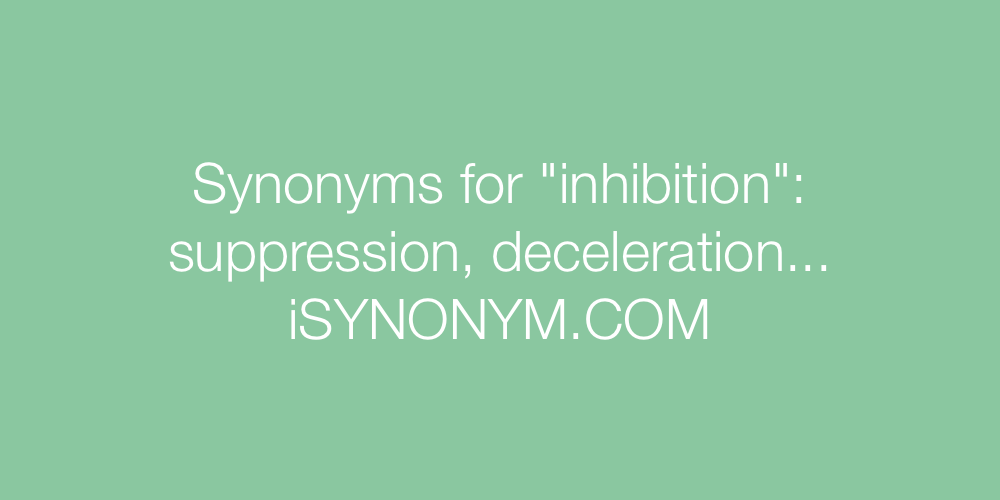 Synonyms inhibition