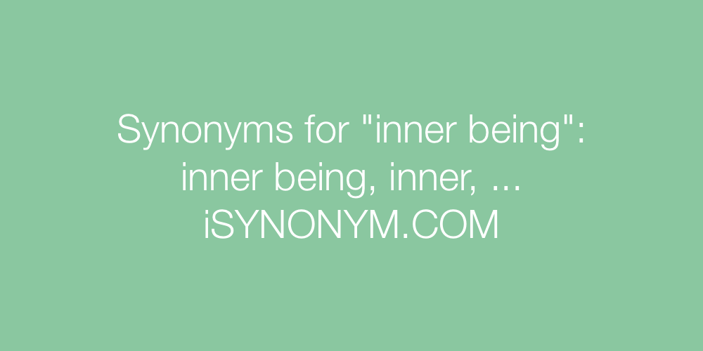 Synonyms inner being