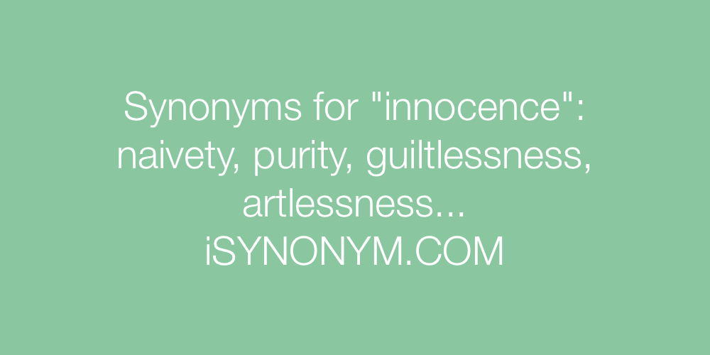 Synonyms innocence