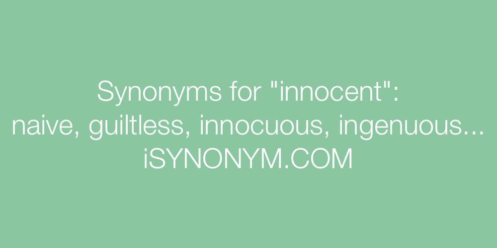 Synonyms innocent