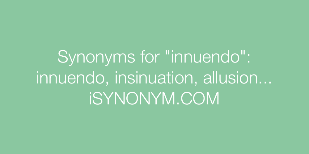 Synonyms innuendo