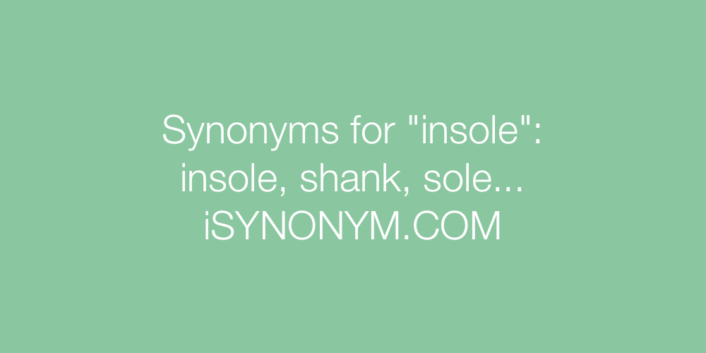 Synonyms insole