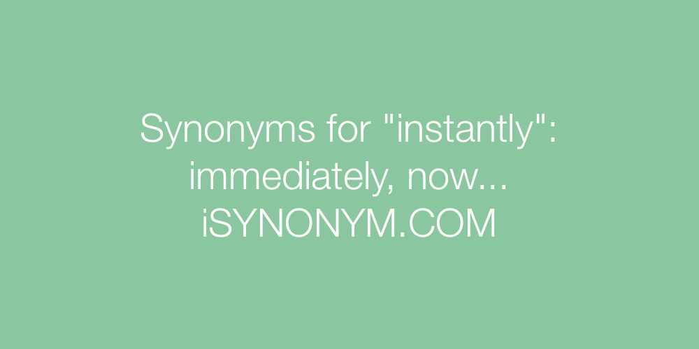 Synonyms instantly