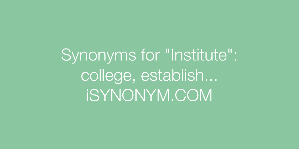 Synonyms Institute