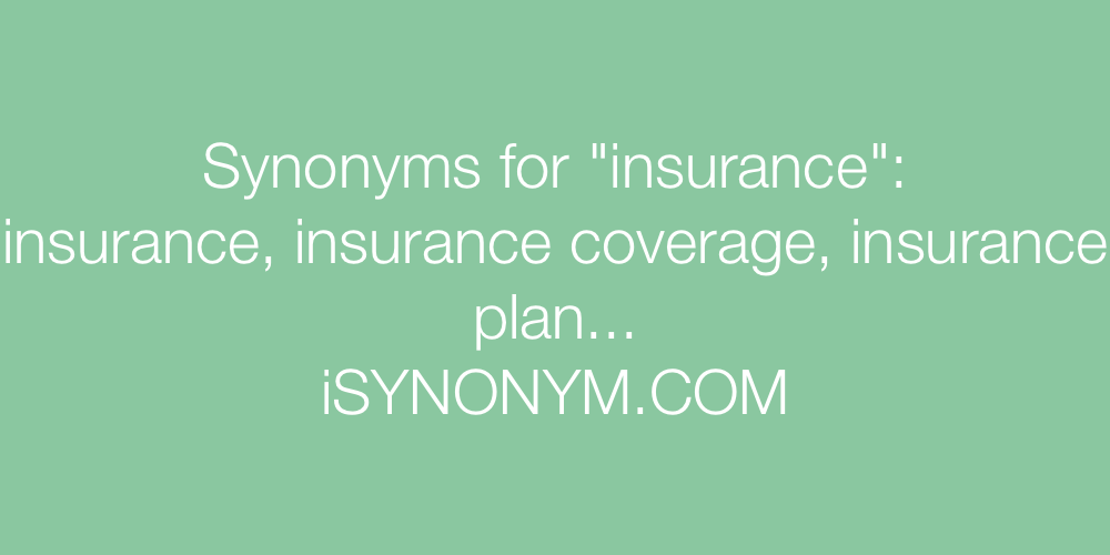 Synonyms insurance
