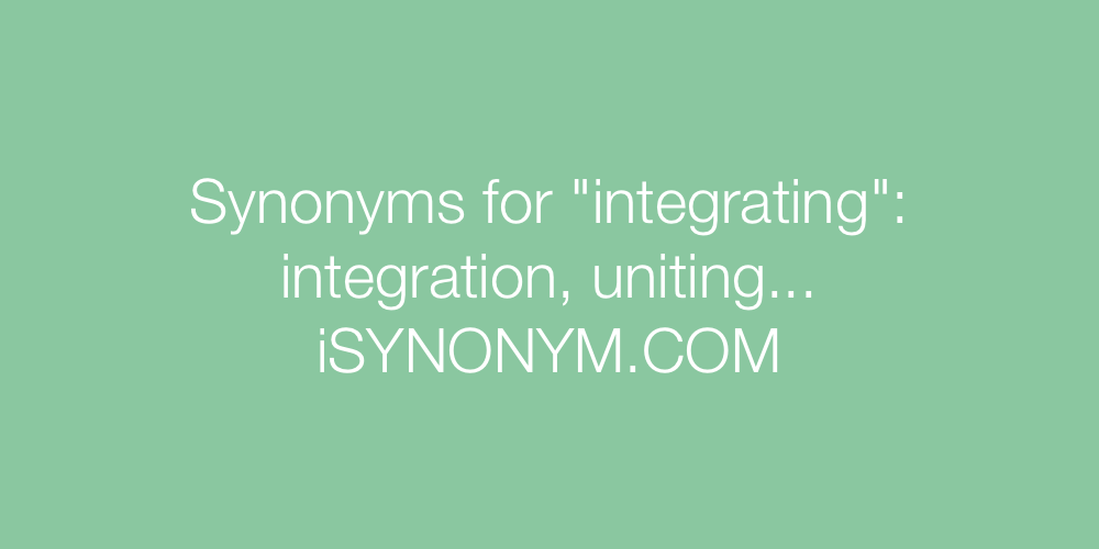 Synonyms integrating