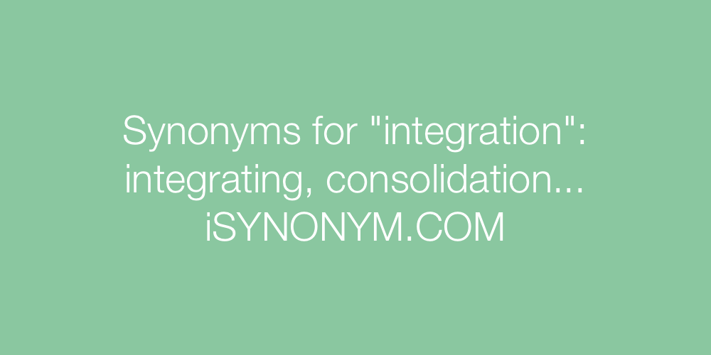 Synonyms integration