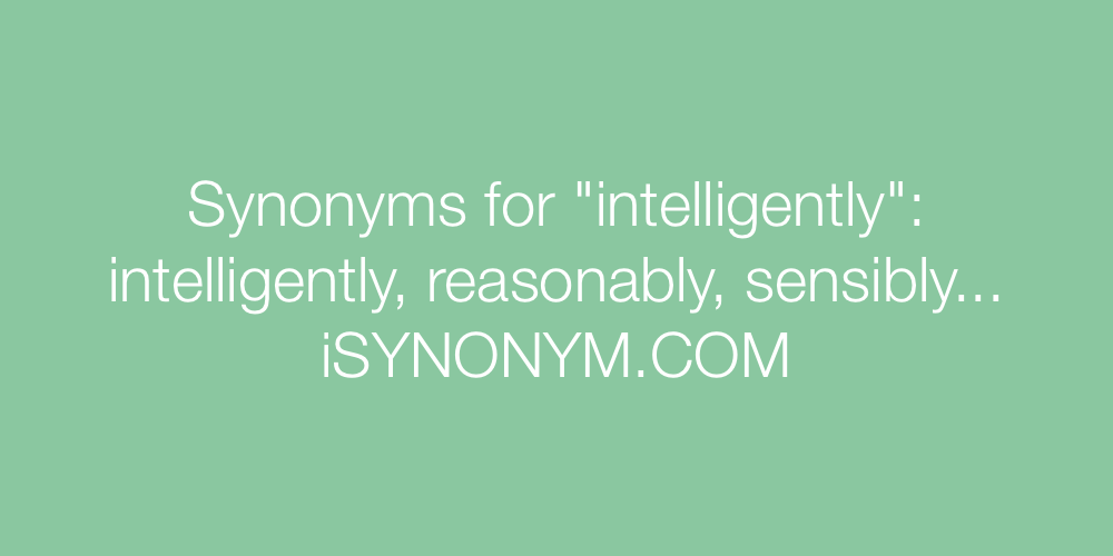 Synonyms intelligently