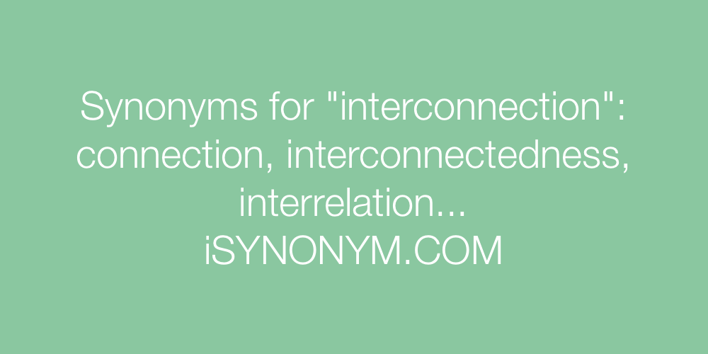 Synonyms interconnection