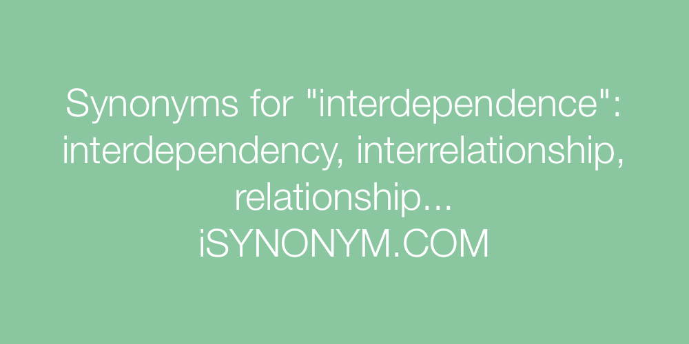 Synonyms interdependence