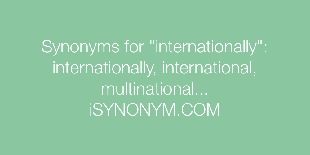 Synonyms internationally
