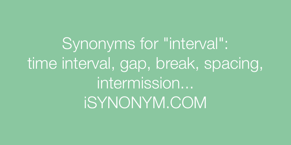 Synonyms interval