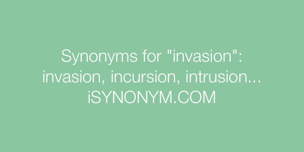 Synonyms invasion