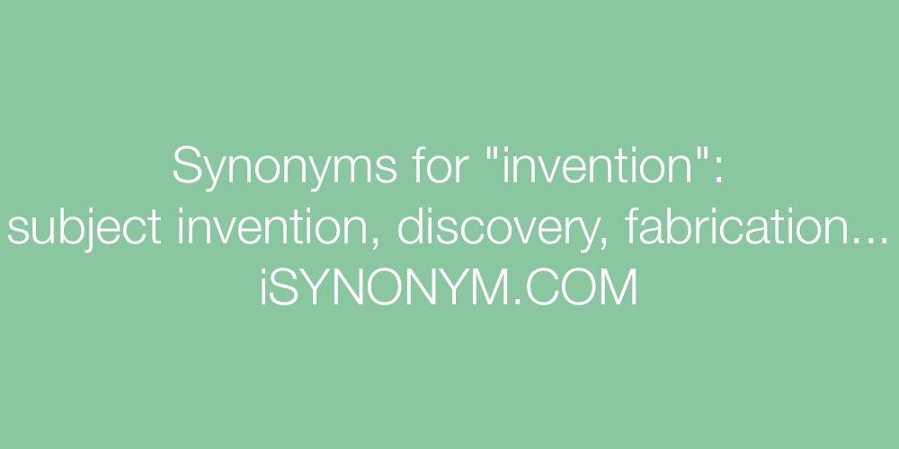 Synonyms invention