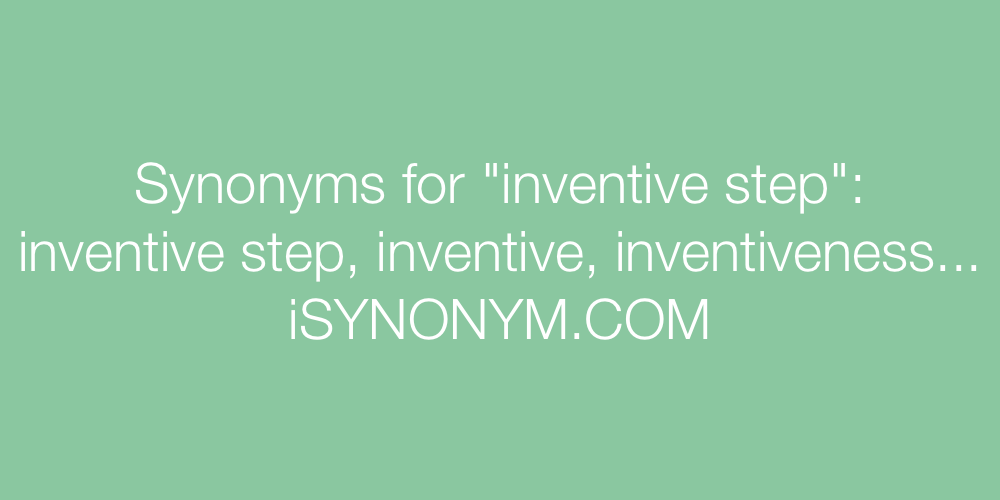 Synonyms inventive step