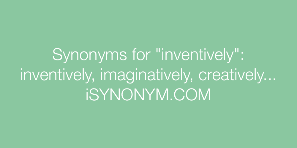 Synonyms inventively
