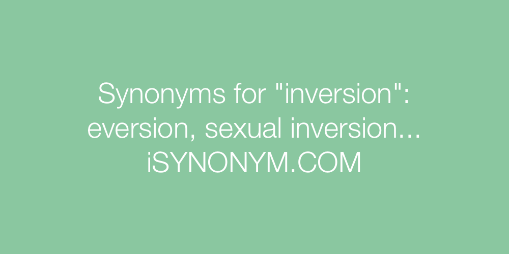 Synonyms inversion