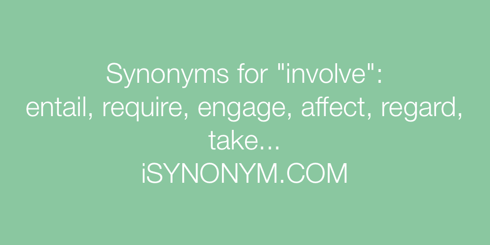 Synonyms involve