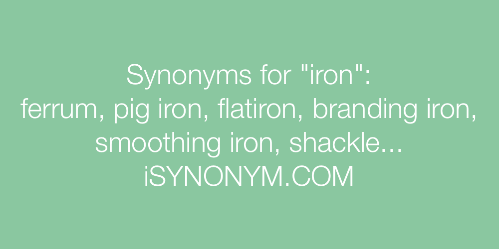 Synonyms iron