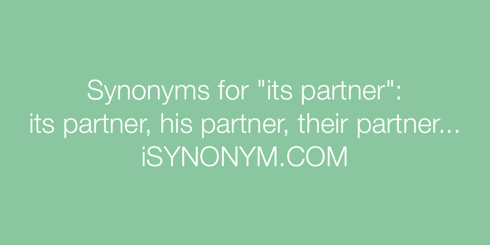 Synonyms its partner