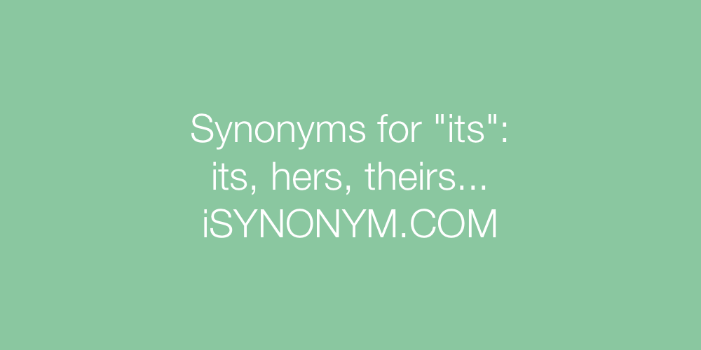 Synonyms its