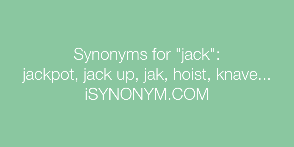 Synonyms jack